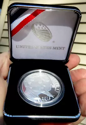 2015 US Mint MARCH OF DIMES ~ PROOF Commemorative SILVER DOLLAR Coin ~ OGP & COA • $27