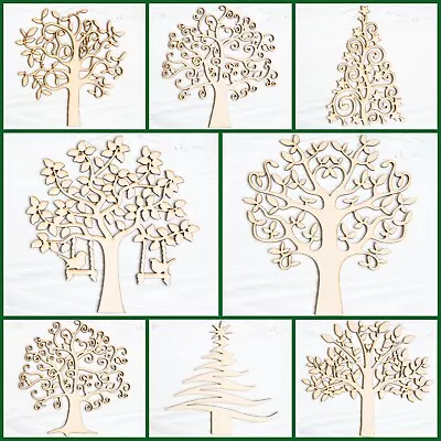 Wooden MDF Tree Shape BlankWeddingGuestbookCrafting 12 Hearts And Family Inc. • £2.99