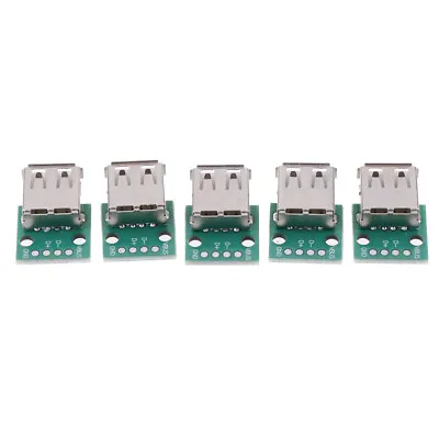 $1.46 • Buy 5pcs Type A Female USB To DIP 2.54mm PCB Connector USB PCB Board ConneO~NA