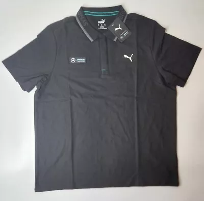 Mercedes-AMG Petronas Puma Motorsport F1 Polo Shirt Men 533639_01 XL-2XL NWT • $89.99