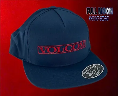 New Volcom Hiller 110 Navy Mens Snapback Cap Hat • $25.95