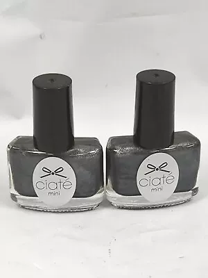 Ciate' Mini Nail Polish Color # Ppm051 Velvet Tuxedo .17 Oz 2 Pcs • $13.99