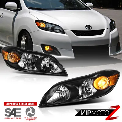 $165.40 • Buy For 09-14 Toyota Matrix [Factory Style] Black Headlight Assembly Amber Reflector