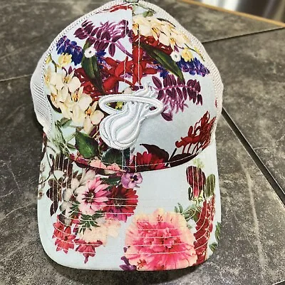 Miami Heat Hat Cap Strap Back Womens Floral  New Era Adjustable • $17.59