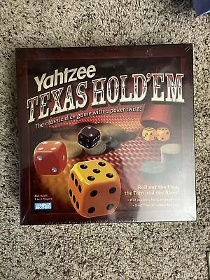 Yahtzee Texas Hold Em Poker Style Dice Game Night Parker Brothers 2004 New • $25