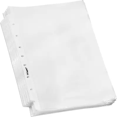 100 Pack Mini Sheet Protectors For Binder 5.5 X 8.5 Inch Clear Glossy Standard • $17.96