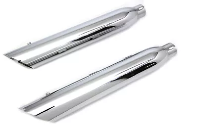 Chrome 3  Side Slash Muffler Slip On Exhaust Set 2014+ Harley Sportster XL • $171.94