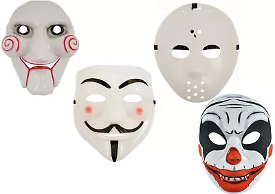 £3.99 • Buy SCARY HALLOWEEN MASKS Fancy Dress Accessory Jigsaw Hockey Vendetta Clown 