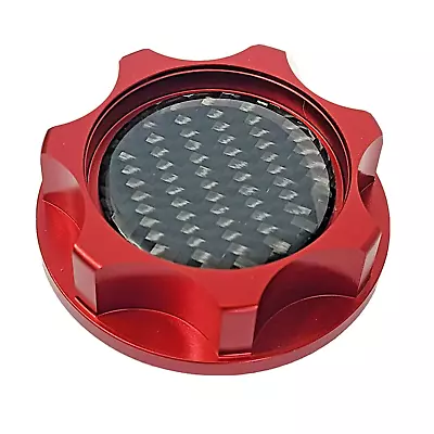$23.99 • Buy Red Engine Oil Filler Cap Carbon Fiber For Toyota Trd Scion 2009-2022 Jdm