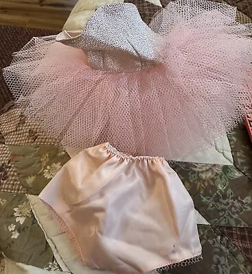 Vintage 50’s Gorgeous 2 Pc Ballerina Outfit With Undies  For Hard Plastic Doll • $15