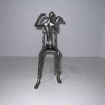 Contemporary Metal Violin Art Figure Sculpture • $39