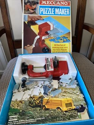 £24.95 • Buy Vintage Meccano Jig-Saw Jigsaw Puzzle Maker In Original Box - Includes Pictures