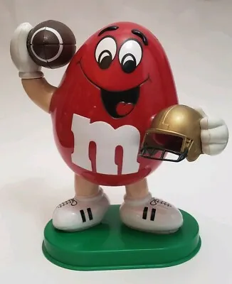 £16.46 • Buy Vintage M&M Candy Dispenser Red Football Player Collectible Chocolate Decor