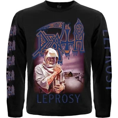 Death  Leprosy  Long Sleeve Black T-Shirt Morbid Angel Carcass • $29.88