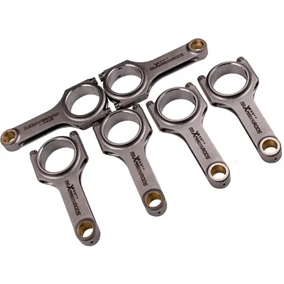 6x H-Beam Connecting Rods ARP 2000 3/8  Bolts For BMW M52B28 M20B25 5.315  • $525.76