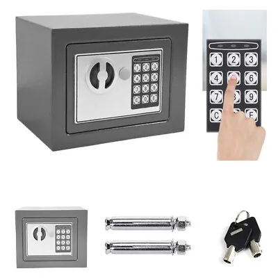 Electronic Password High Security Safe Money Cash Deposit Box Office Home Safety • £23.47