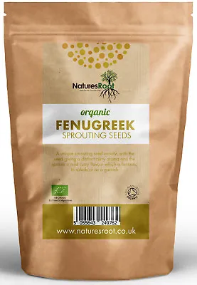£3.25 • Buy Organic Fenugreek Sprouting Seeds - Garden Superfood Non GMO Microgreen Sprouts