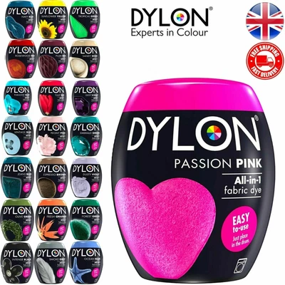 £12 • Buy Dylon Machine Washing Fabric & Clothes Dye Pod 350g Powder 22 Colour Best Result