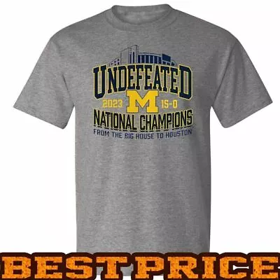 Michigan Wolverines College Football 2023 National Champions T-Shirt Size S-5XL • $23.99