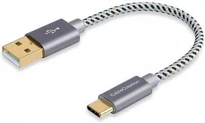 $11.42 • Buy Short USB C Cable 6 Inch, Cable Creation Short USB To USB C Cable 3A Fast Charge