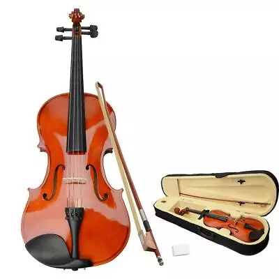 New Student Adults 16  Natural Basswood Acoustic Viola + Case + Bow + Rosin • $57.98