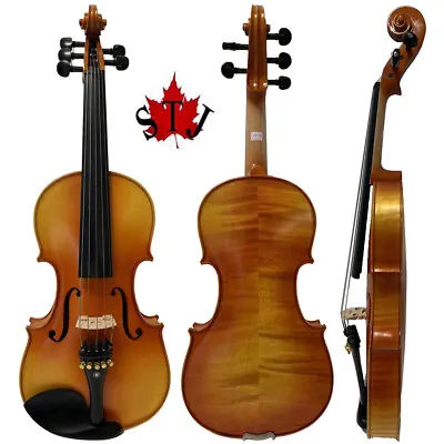 Hand Made SONG 5 Strings Viola 15  Flames Maple Wood Big Rich Deep Sound #14552 • $269.10