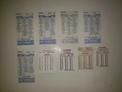 Ray Moore 1953 To 1963 APBA And Strat-O-Matic  Card Lot Of 10 Cards • $20
