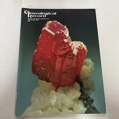 The Mineralogical Record Magazine Vol 22- Number 2- March-April 1991 • $19.86