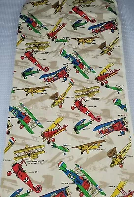 Vintage House 'n Home Fabric & Draperies Canvas Wt Airplane Fabric 3 Yds X 44  • $39.99