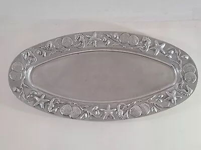 Mariposa Aluminum Serving Platter Tray 24 X 12 Inches Heavy Duty Good Condition • $41.99