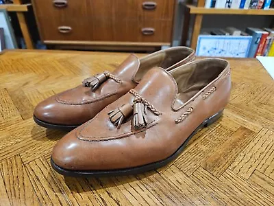 Crockett And Jones Langham 2 Tassel Loafer Size 8 UK • $320