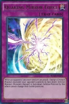 *** Quaking Mirror Force *** Ultra Rare 1st Edition Bosh-en076 Yugioh! • $5.95