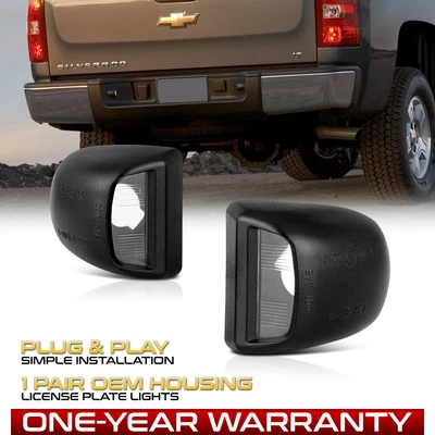 $10.23 • Buy [OE-Style] 99-13 Chevy Silverado Avalanche Rear Bumper License Plate Light Lamp