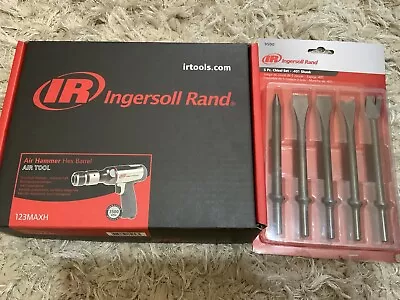 Ingersoll Rand Pneumatic Air Hammer 123MAXH / Short Hexagonal Shaft & Chisel Set • £169