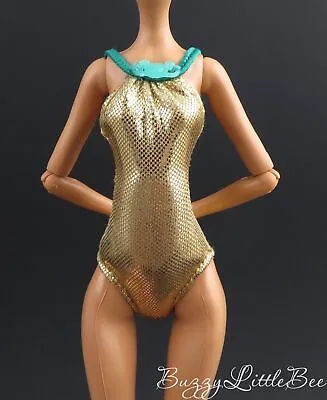 Monster High Doll Cleo De Nile Skull Shores Gold Bathing Swim Suit • $11.24