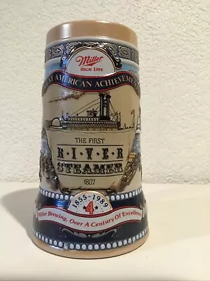 Great American Achievements Miller High Life #4 First River Steamer Beer Stein  • $10