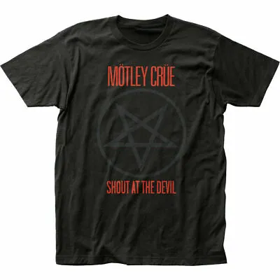 Motley Crue Shout At The Devil T Shirt Mens Licensed Rock N Roll Retro Tee Black • $17.49