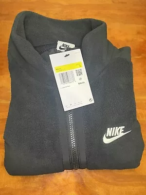 Nike Club Fleece+ Winterized Big Swoosh Vest Mens S Black DQ4898-010 ($90 MSRP) • $59.99