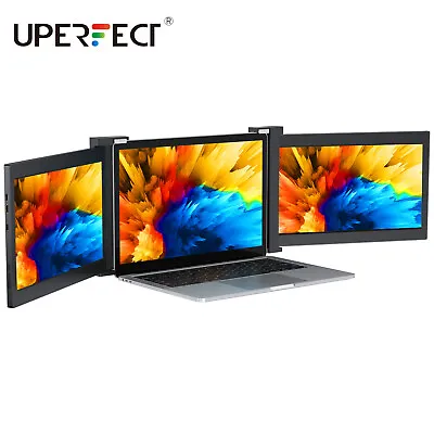 $559.99 • Buy 13.3  UPERFECT Dual Monitor Screen For PC Computer Triple Portable Monitors Used