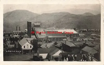 NV Virginia City Nevada RPPC Bird's Eye View Of C & C Mine Shaft Mining • $14.99