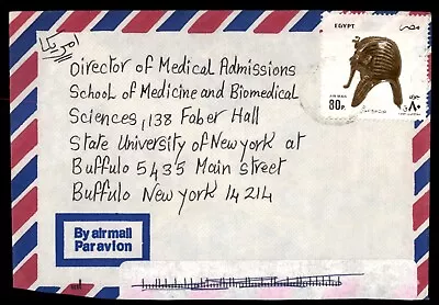 Mayfairstamps Egypt To Buffalo NY Pharaoh Sculpture Cover Aaj_41579 • $1