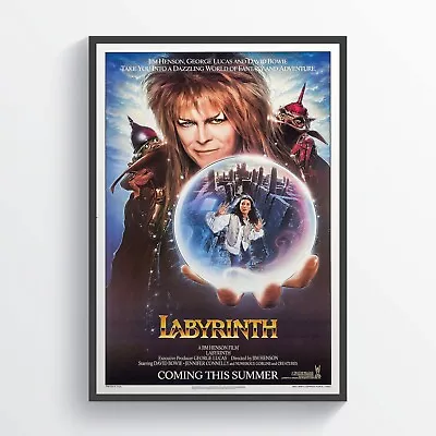 Labyrinth Movie Poster Wall Art Classic Movie A4 A3 A2 • £3.49