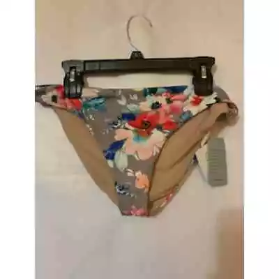 Vicious Young Babes Gray Floral Swim Bottom NWT Size Large Women's  • $20