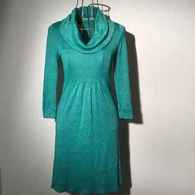 MICHAEL STARS Maternity Green Knit Cowl Neck Dress ONE SIZE FITS MOST • $20