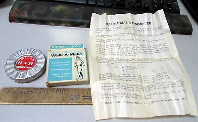 Vintage Walk A Matic Walking Mileage Meter In Original Box With Instructions • $9.99