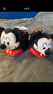 Mickey Mouse Toddler Slippers Size 7/8 Disney Junior • $16.99