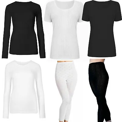 £9.99 • Buy Ladies Thermal Long Jane Underwear Top Vest And Bottom Legging Winter Warm Wear