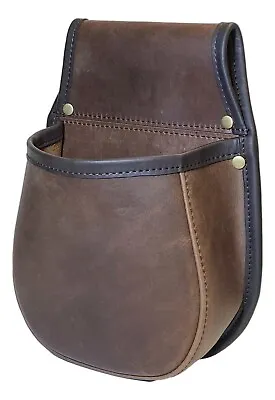 Shotgun Cartridge Pouch Distressed Brown Leather Hornstone Holds 50 X 12g Shells • £53.85