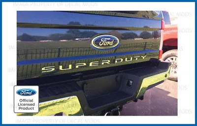 2017 Ford F250 Super Duty Tailgate Letters Decals Stickers Inlay CHROME MIRROR • $15.17