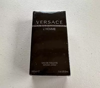 Versace L' Homme By Versace 3.4 Oz Eau De Toilette Spray For Men NEW In Box • $34.95